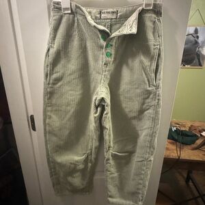 We The Free Corduroy button fly barrel pants - Mint Green